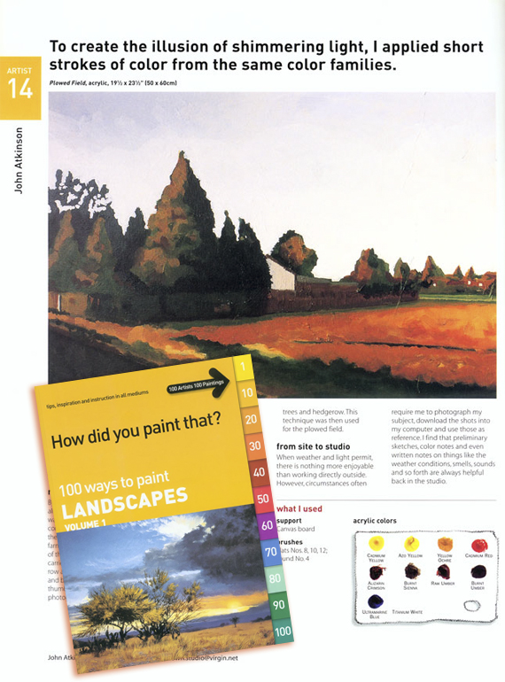 Ploughed Field by artist John Atkinson